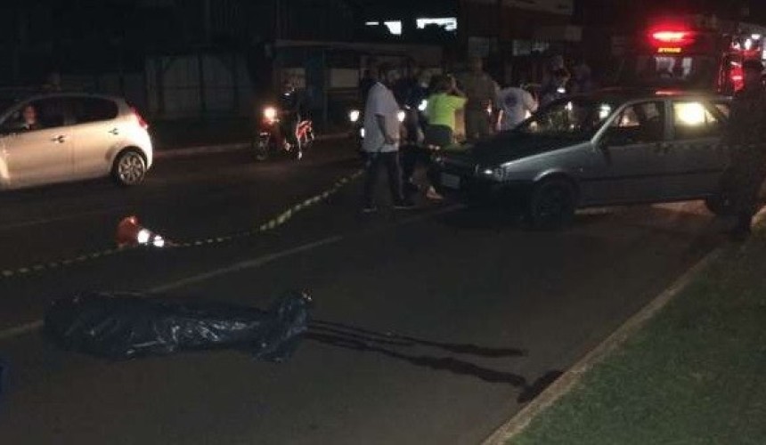 Mulher morre ao ser atropelada na Avenida Tancredo Neves em Cascavel