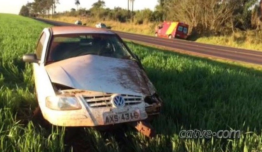 Durante ultrapassagem irregular motorista sofre acidente na PR-180