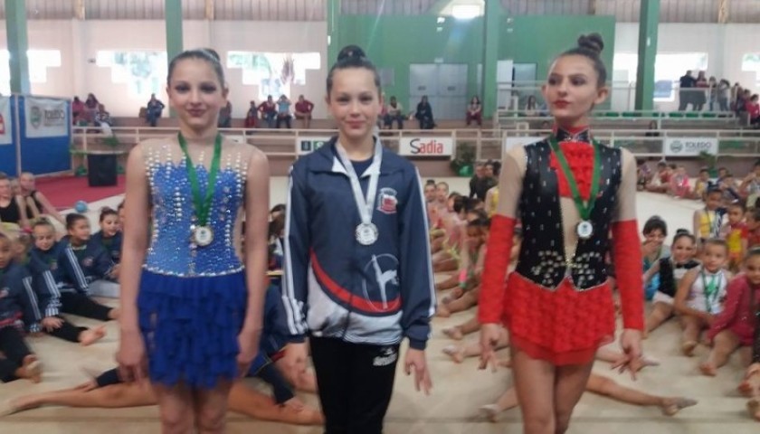 Atleta da Ginastica Ritimica em Capitão conquista 3° lugar na Copa Oeste em Toledo