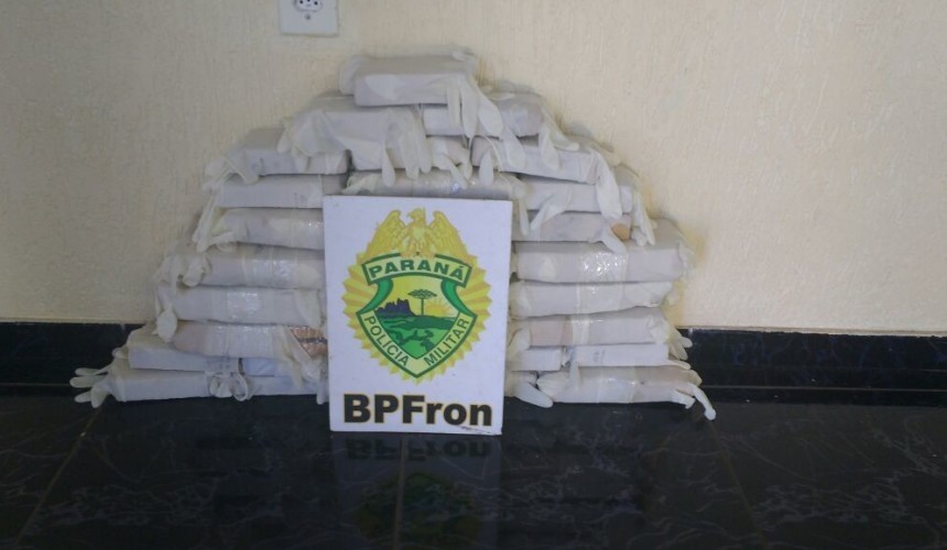 BPFron apreende em Capitão 18,600 kg de maconha