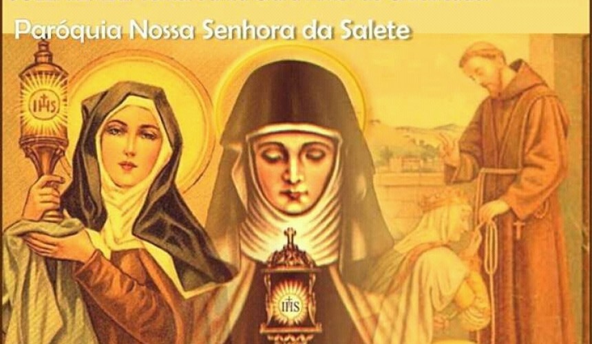 Tríduo de Santa Clara começa nesta terça-feira na paróquia Nossa Senhora da Salete em Capitão