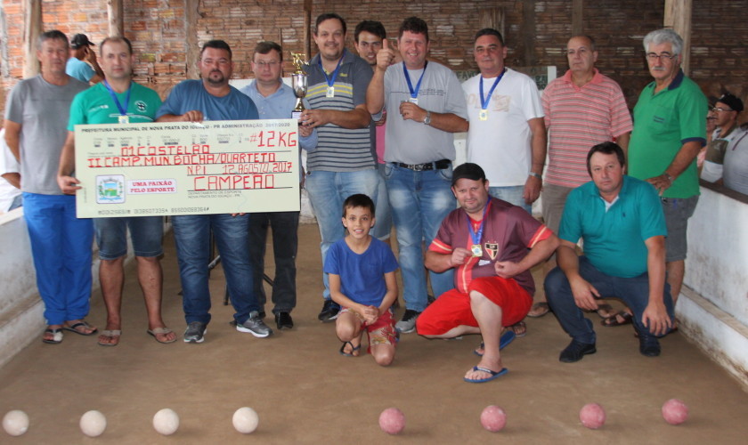 Pauleto Embutidos é campeão do Campeonato de Bocha em Quarteto em Nova Prata
