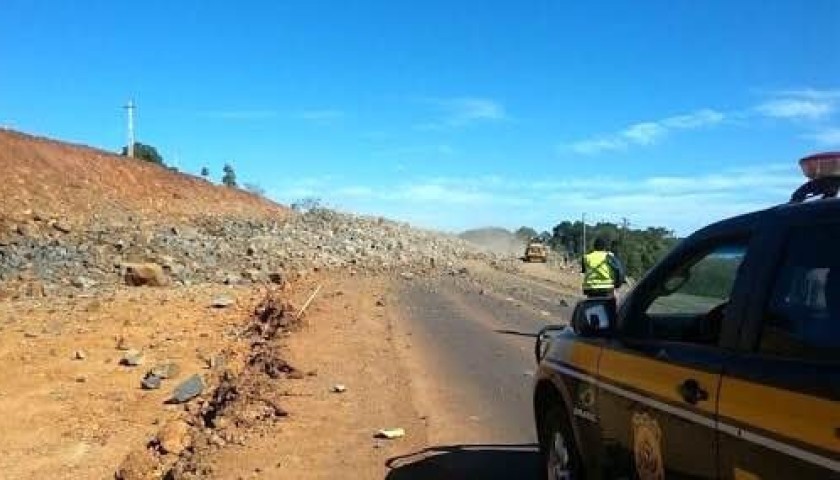 BR 163 está interditada nesse momento
