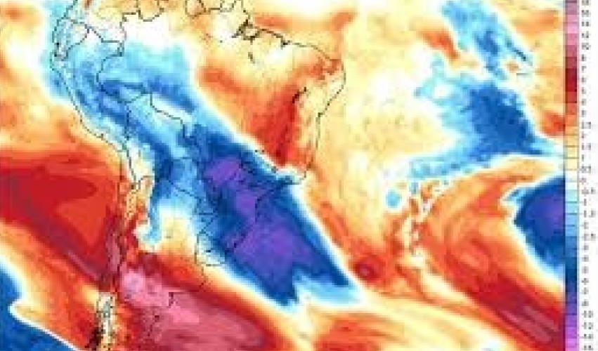 Nova frente fria deve trazer chuva forte e frio para o Sul