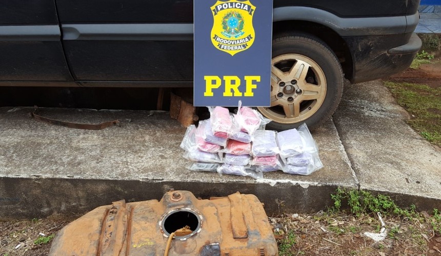 Lindoeste: Mais de 15 quilos de crack são apreendidos em tanque de combustível na BR 163
