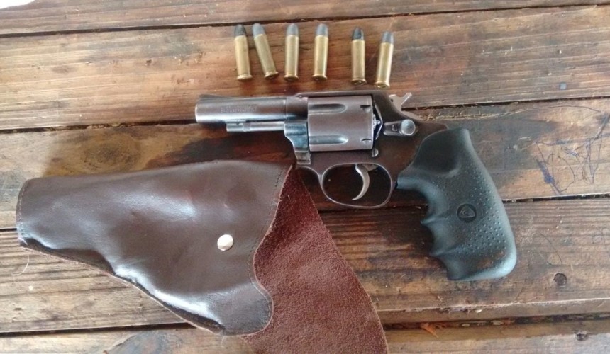 Policia apreende revolver  no interior de Santa Lucia