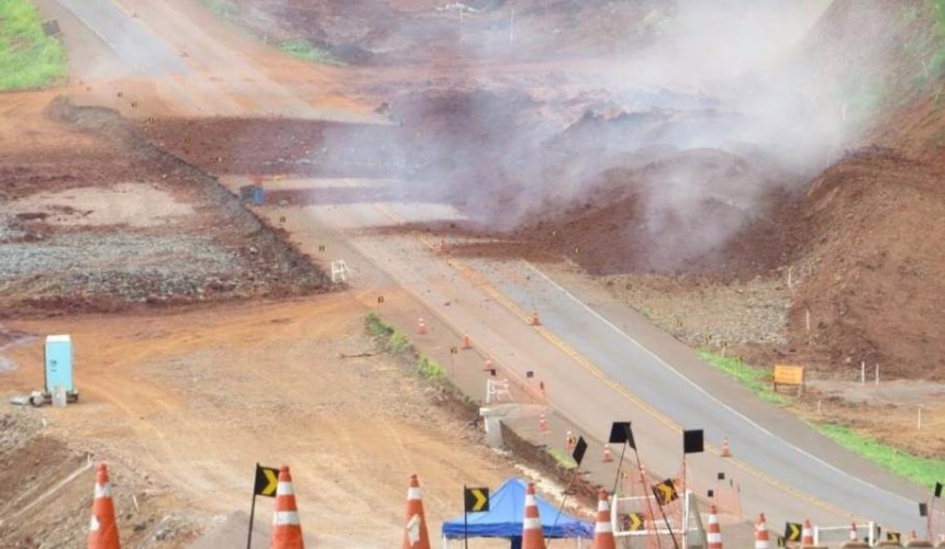 Rodovia BR 163, volta a ser interditada amanha para detonação de rocha
