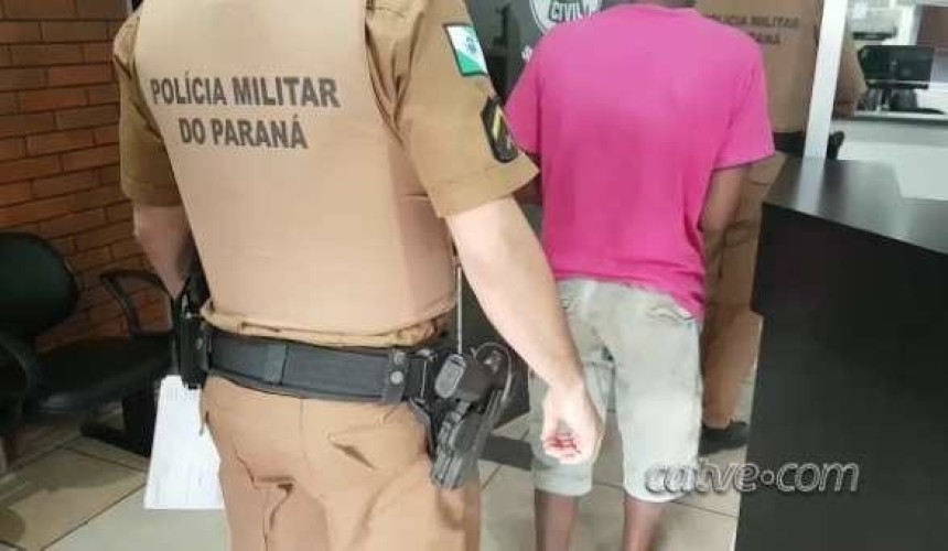 Homem é preso pela PM de Lindoeste após agredir a esposa a socos e chutes