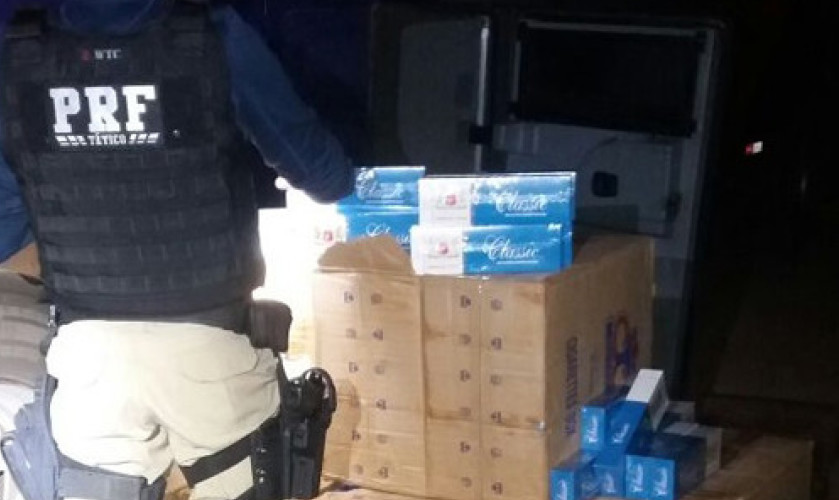 PRF apreendeu cerca de sete mil carteiras de cigarros em Realeza