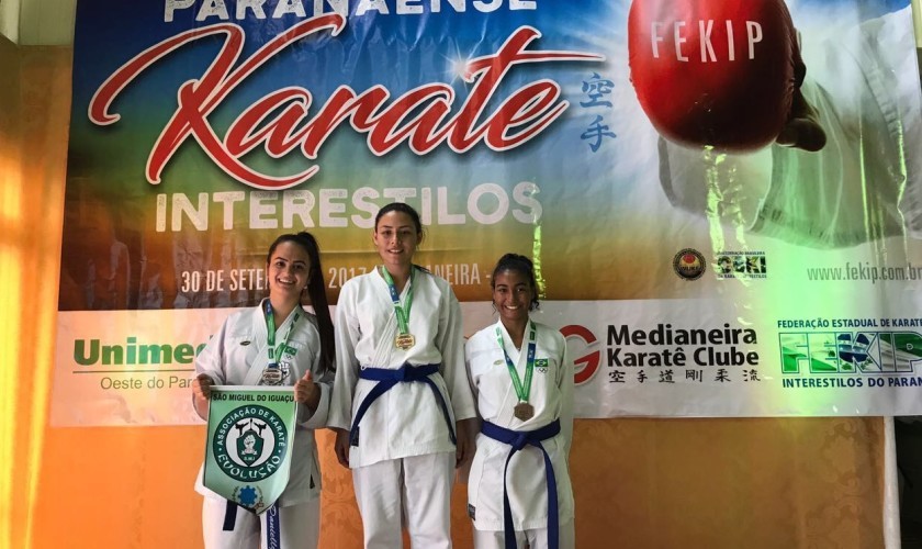 Ouro e Prata: Karateca de Capitão ganha mais duas medalhas