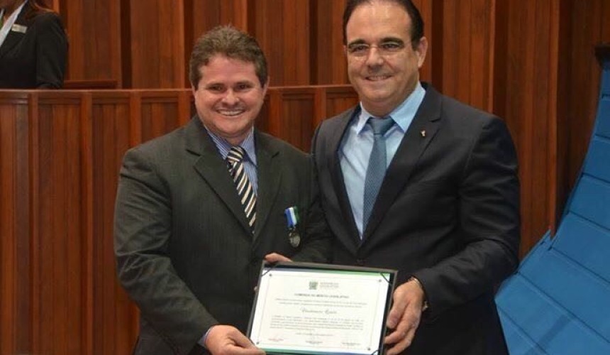 Claudio Quadri recebeu homenagem da Assembléia Legislativa do Mato Grosso do Sul