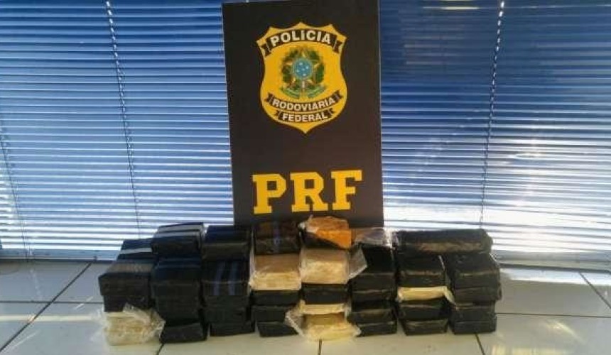 PRF apreende BMW com 56 quilos de crack em Lindoeste