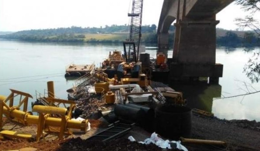 Concretagem deixará trânsito lento na BR 163 na altura da Ponte Rio Iguaçu