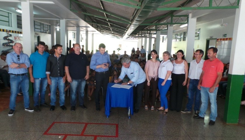 Usina Baixo Iguaçu faz a entrega da ampliação da Escola Municipal Santa Mônica