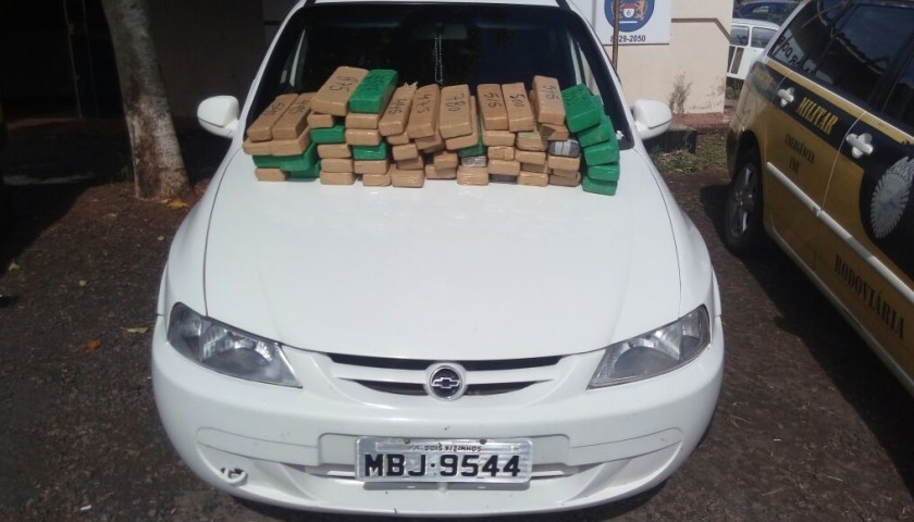 Quase 40 quilos de maconha foram apreendidos em Capitão