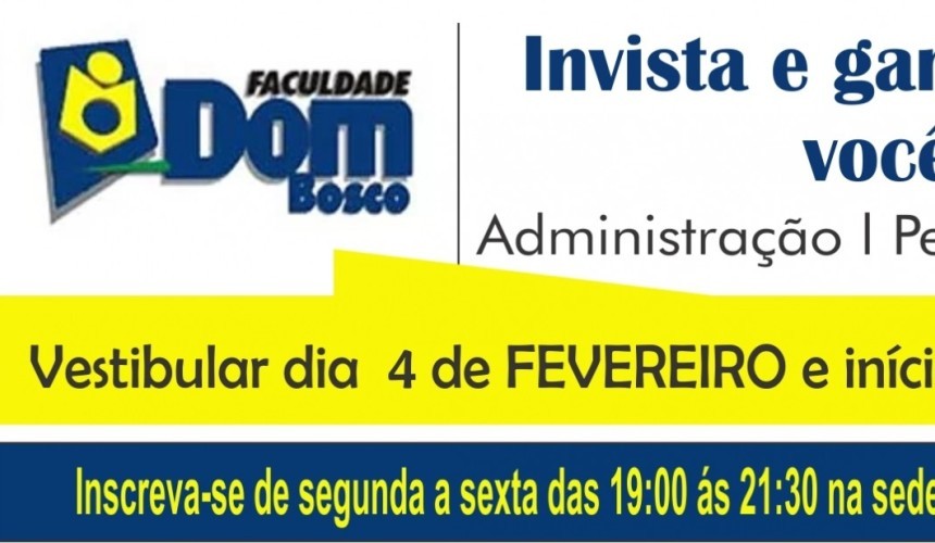 Faculdade Dom Bosco de Capitão realiza domingo o 1° vestibular