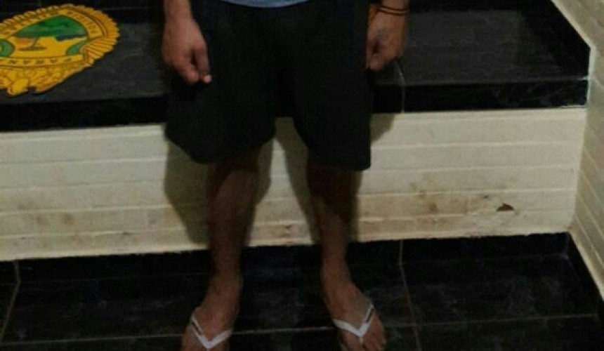 Rapaz é preso com objetos de furto na Linha Fabian em Santa Lúcia