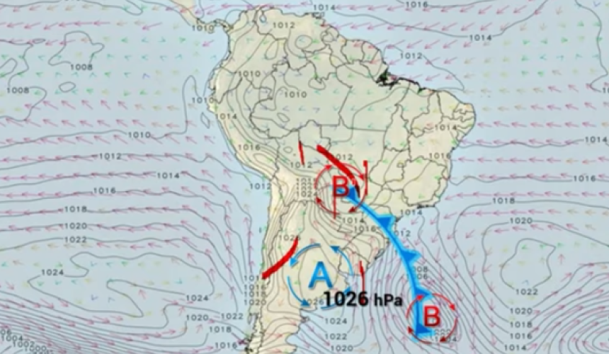 Forte frente fria chega ao Brasil no fim de semana