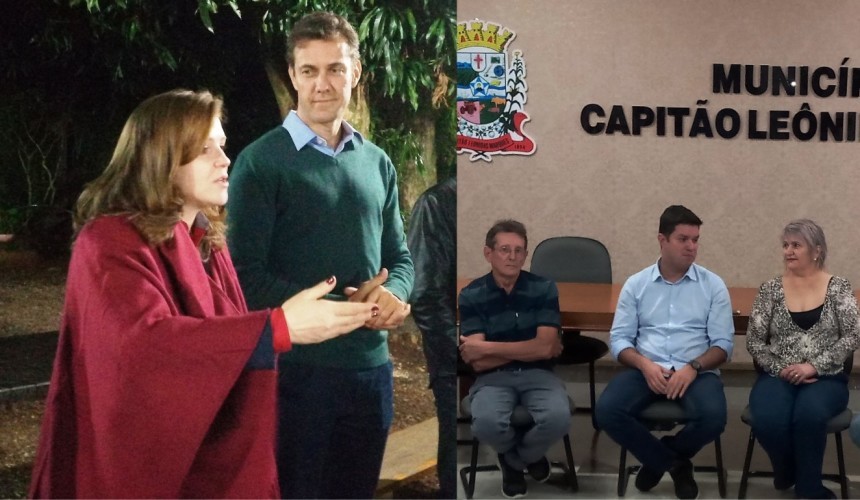 Deputados Guto Silva e Leandre Dalponte visitaram Capitão no fim de semana