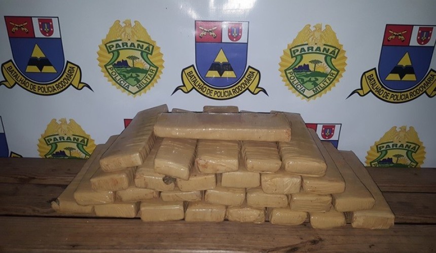Polícia Rodoviária Estadual apreende 19 Kg de maconha em Realeza