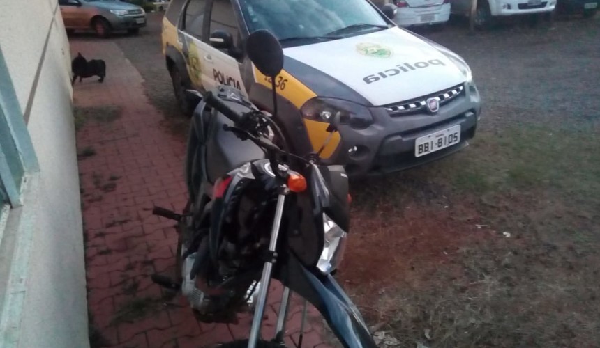 Policia apreende motocicleta com escape adulterado em Capitão.