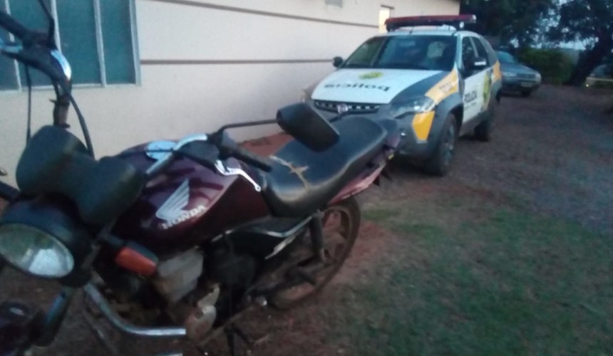 Condutor é detido empinando moto na Avenida Tibagi em Capitão