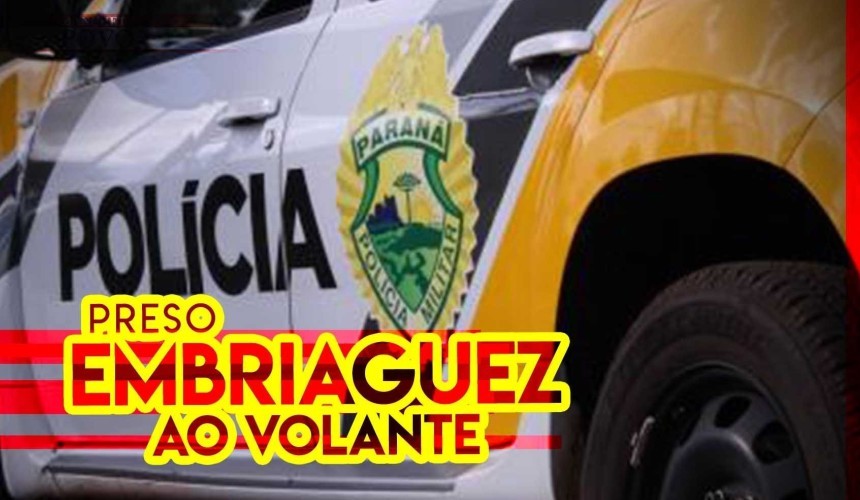 Motorista bêbado é preso  conduzindo veiculo sem CNH em Santa Lucia