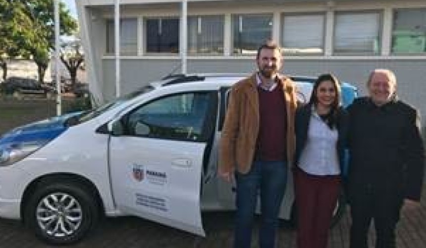 Usina Baixo Iguaçu realiza entrega de veículo para área da saúde em Capanema