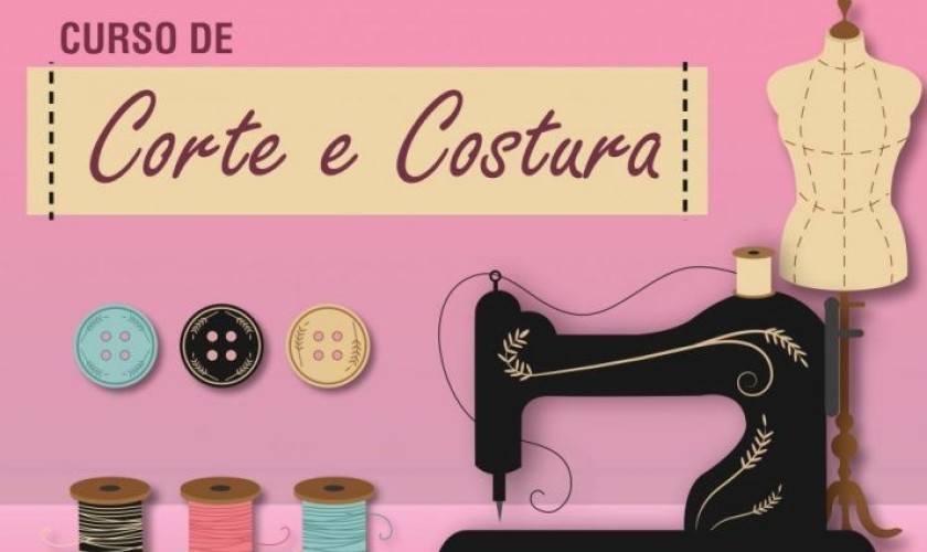 Curso de corte e costura gratuito começa amanha em Capitão