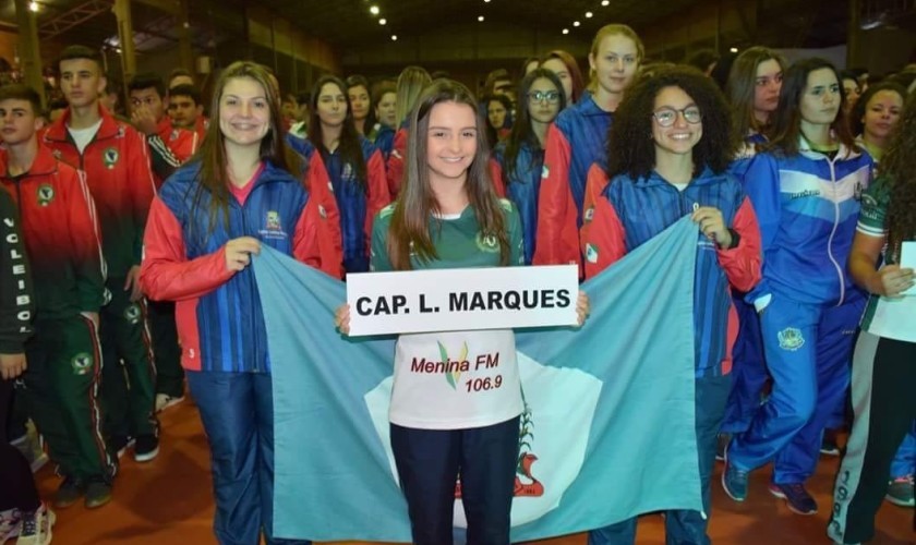 Capitão está participando do Jogos da Juventude em Pranchita