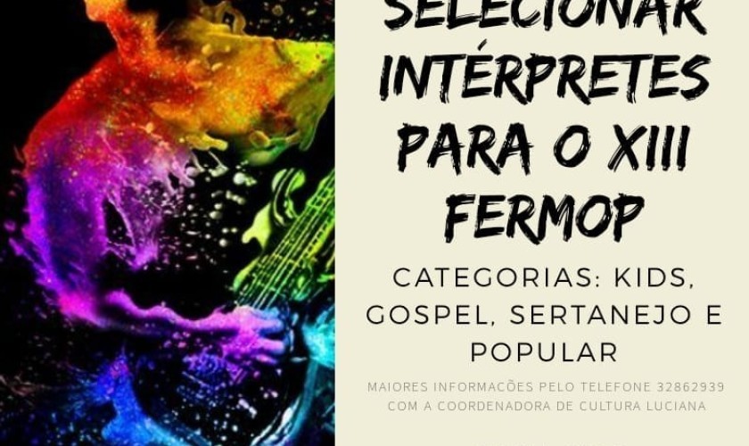 Fermop 2018: Estão abertas as inscrições para as audições de Capitão