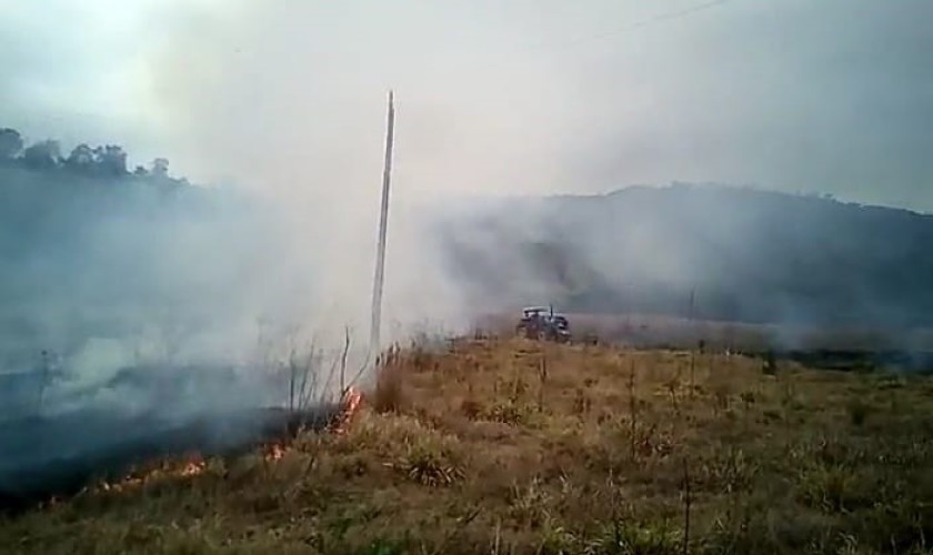 Clima seco favorece para o aumento de incêndios ambientais; em Capitão foram nove casos em cinco meses