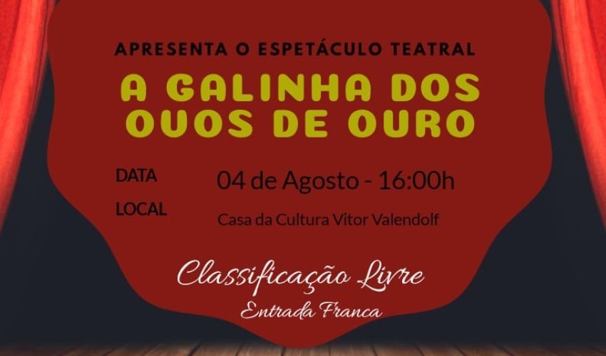 Espetáculo teatral composto por alunos de Capitão será realizado no sábado