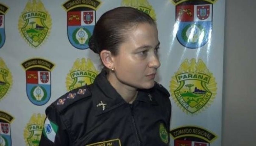 A Capitão fala do Policial  acusado de matar irmãos por engano em Salto do Lontra e que está preso em Cascavel