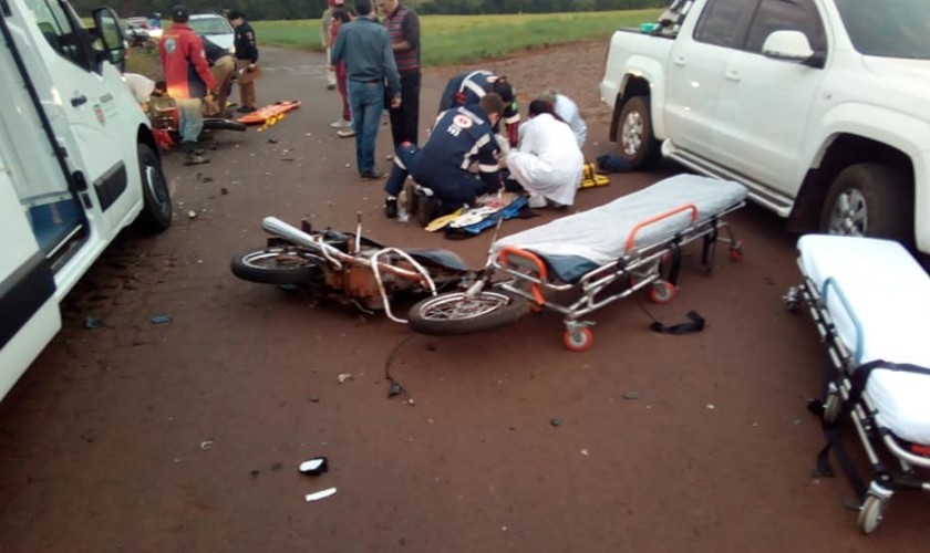 Colisão entre motocicletas deixa dois feridos, um em estado grave em Capitão