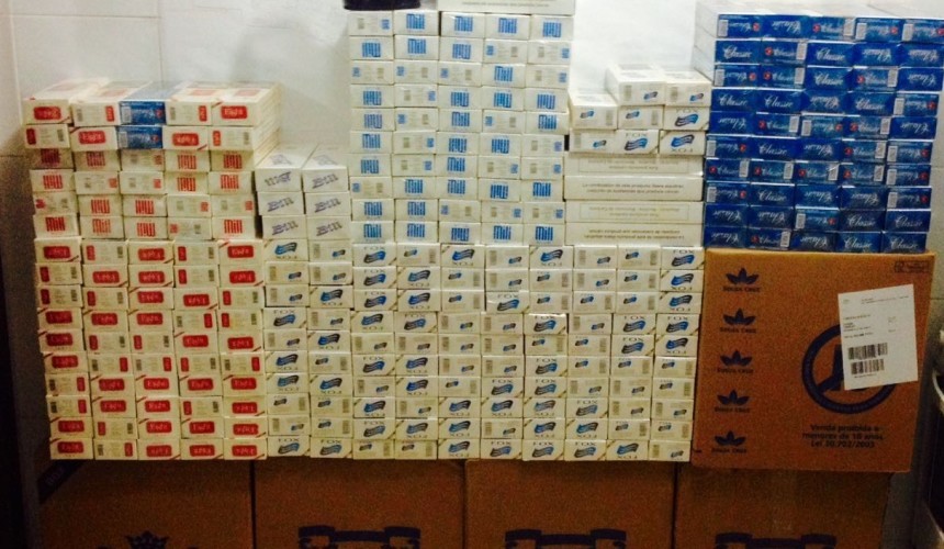 Rotam e RPA realizam apreensão em um depósito de cigarros em Lindoeste