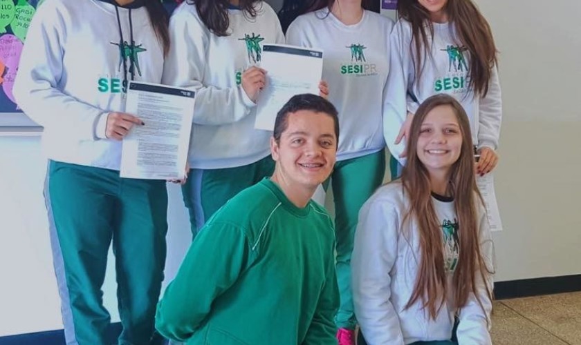 A Liga da Ação: projeto que incentiva o civismo nos jovens está sendo realizado por alunos do Colégio SESI de Capitão