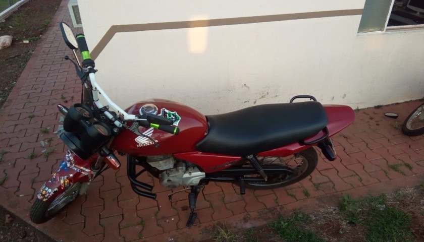 Menor é detido conduzindo motocicleta na Avenida Iguaçu em Capitão