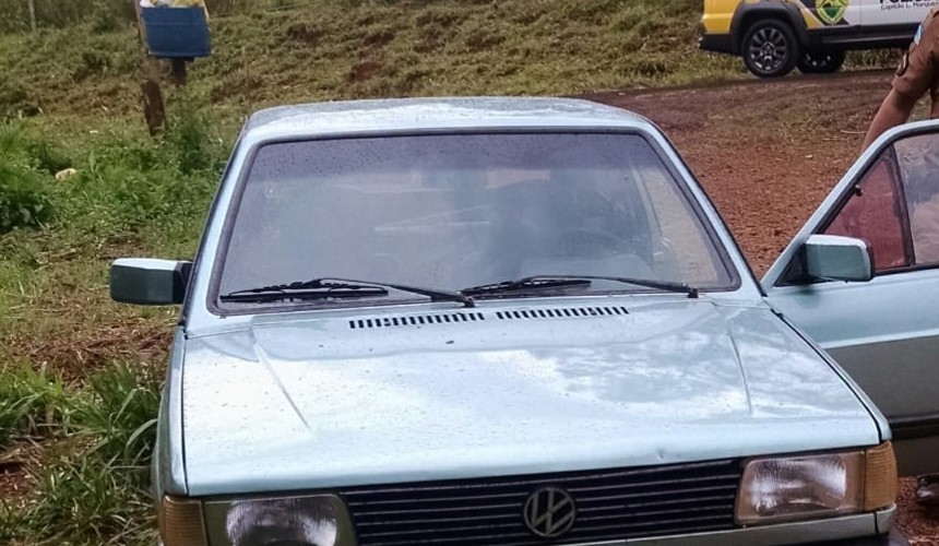Veículo furtado em Cascavel é recuperado pela Polícia Militar em Capitão