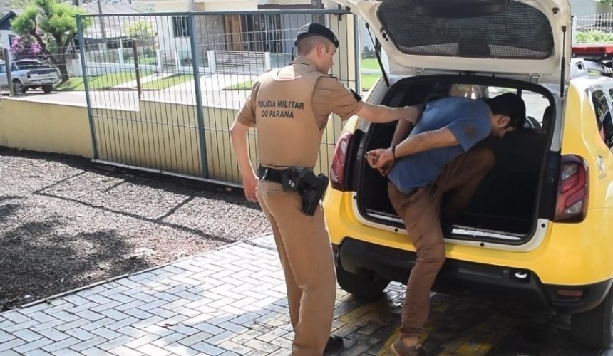 Homem autor de vários furtos é preso pela Policia Militar em Nova Prata do Iguaçu