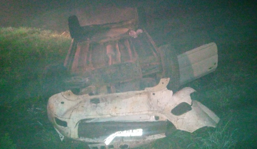 Capotamento é registrado na BR-163 em Capitão