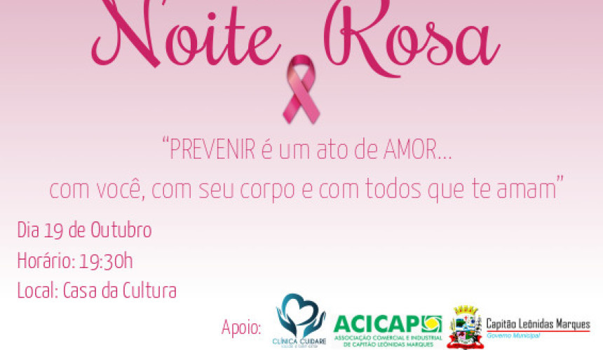 ACICAP programa ações no Outubro Rosa em Capitão