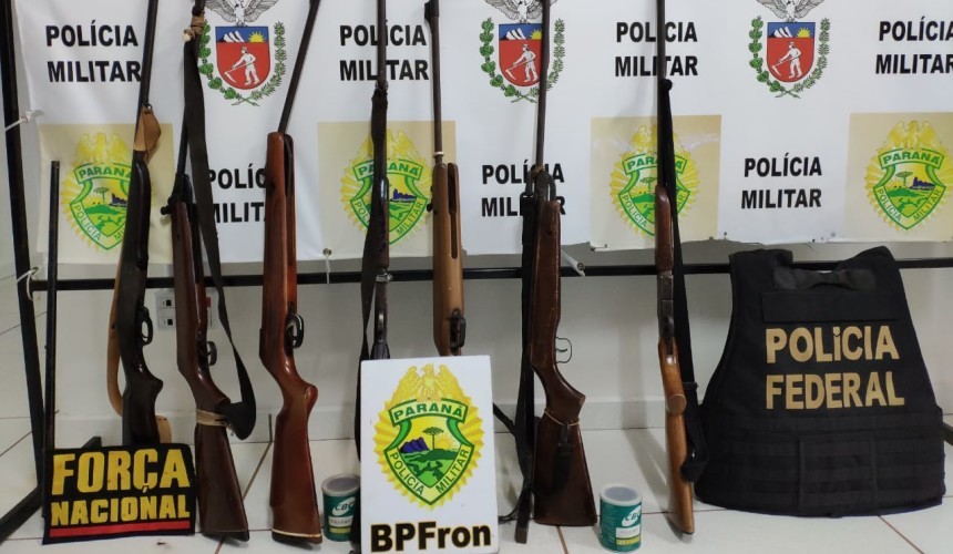 Policias deflagram operação de desarmamento e combate à crimes ambientais em Capanema