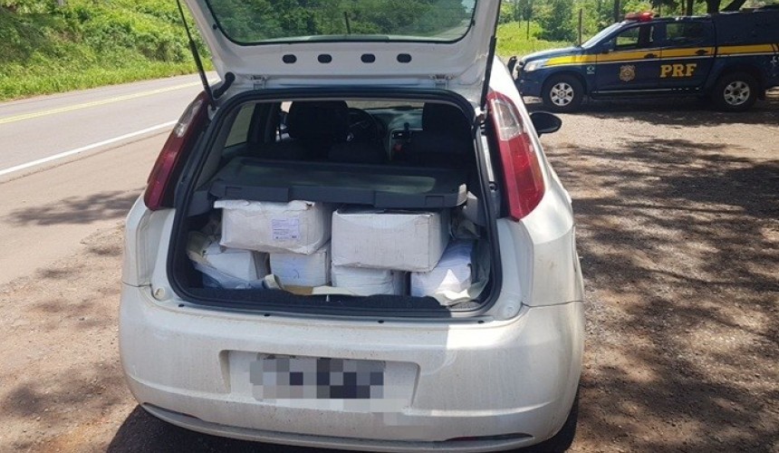 PRF apreende 90 kg de camarão contrabandeado em Realeza