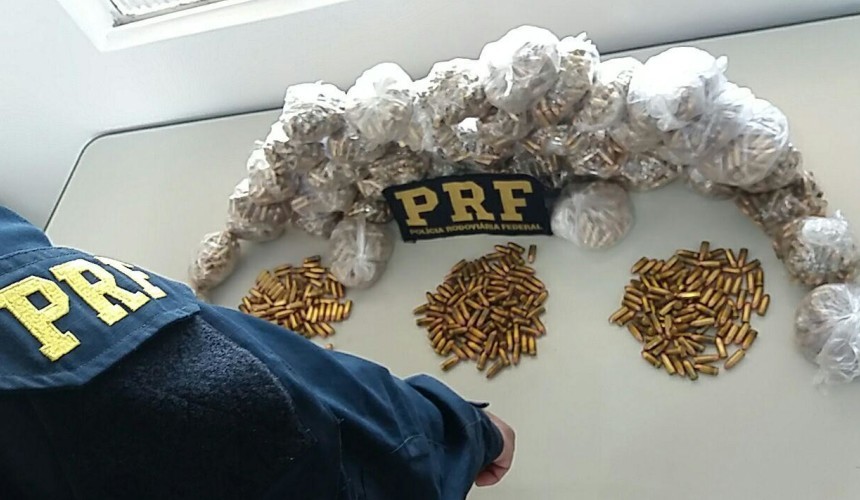 PRF prende em Santa Lúcia homem com quase 4,5 mil munições: A maior apreensão do ano no Paraná