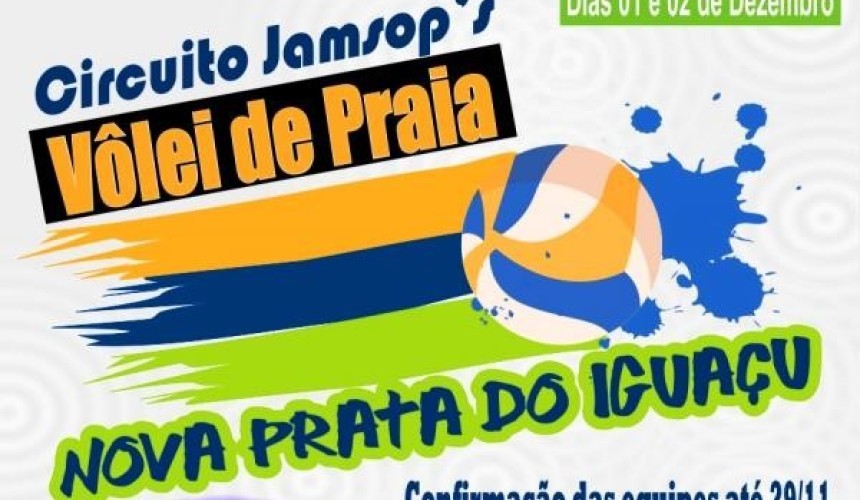 Nova Prata do Iguaçu vai sediar o Circuito Jamsop´s de Vôlei de Praia