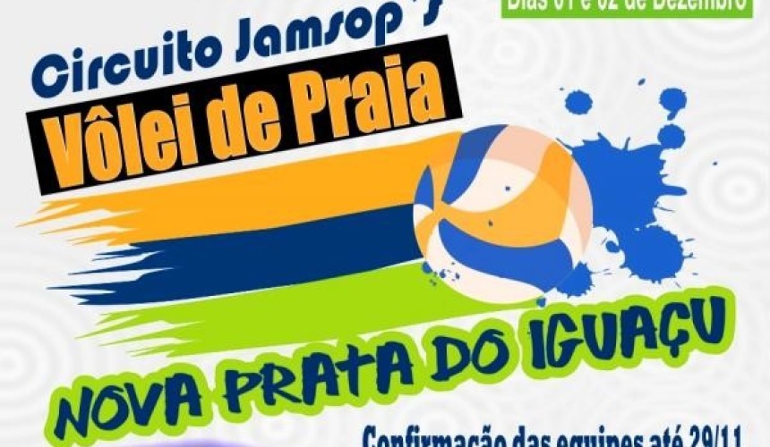 Nova Prata do Iguaçu vai sediar o Circuito Jamsop´s de Vôlei de Praia