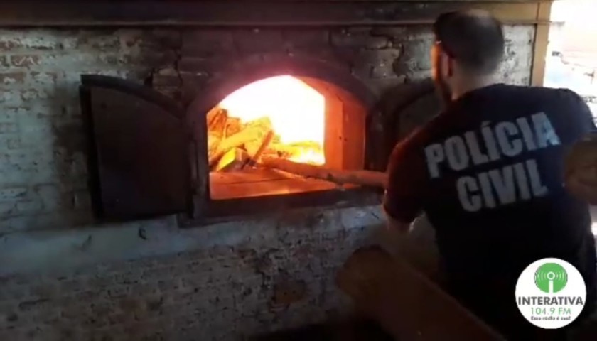 Maconha apreendida em Capitão é incinerada