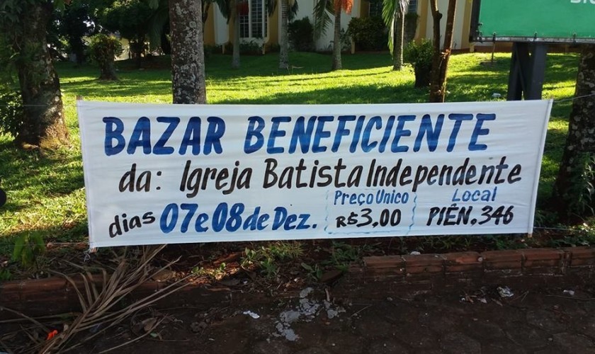 Igreja Batista Independente de Capitão promove bazar beneficente neste sábado