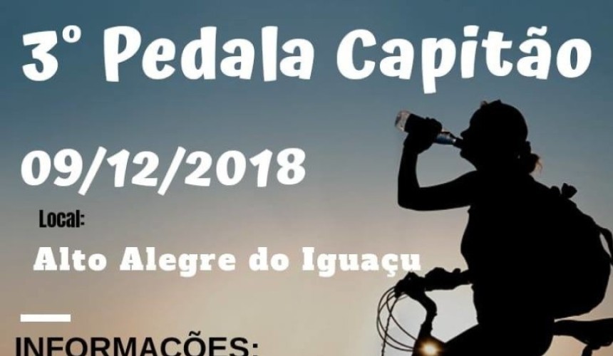 3° edição do Pedala Capitão acontece neste domingo no Distrito de Alto Alegre